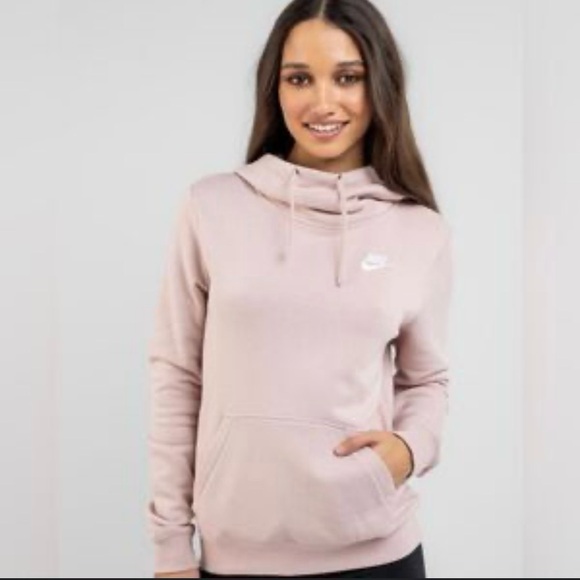Nike Sportswear Hoodie Woman’s Size Small Pockets Pink Work Out Gym - Picture 2 of 6
